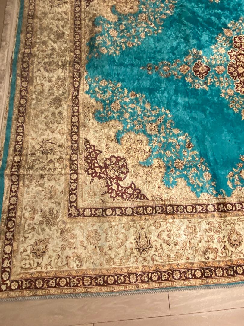 トルコのカーペット 160x230cm mint green