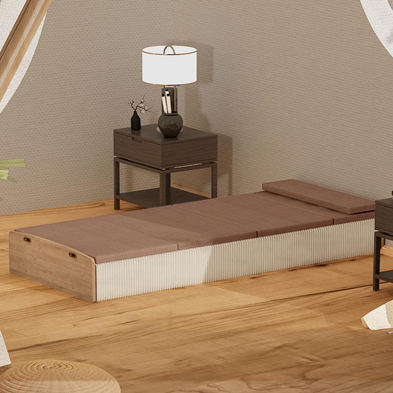 ペーパー折りたたみベッド幅120㎝高さ16㎝組立不要マットレス付き 軽量 通気性