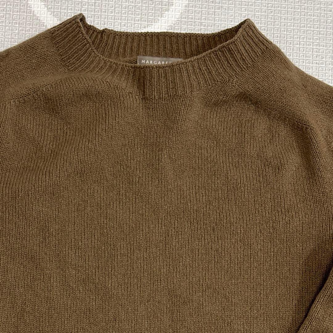 スコットランド製 MARGARET HOWELL カシミヤ クルーネックニット