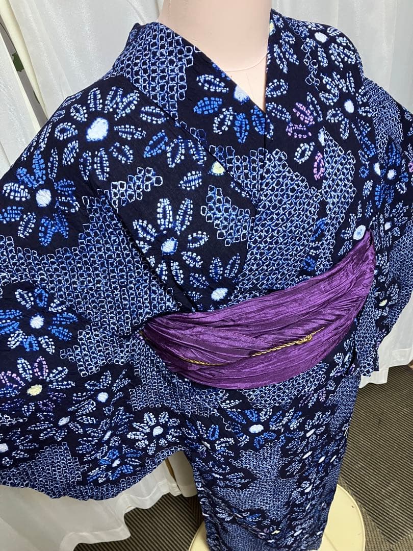 momo！有松鳴海総絞り浴衣のみ150.5±5