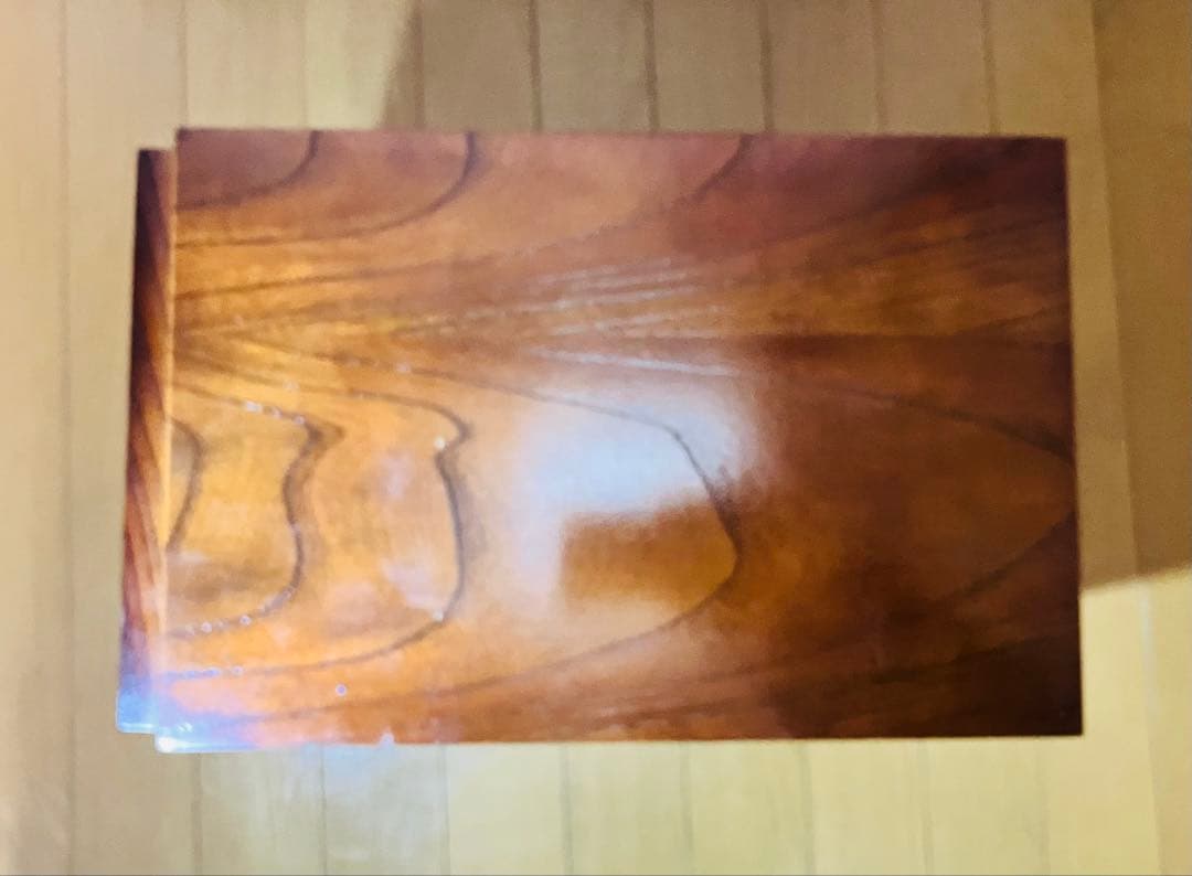 扇子模様の木製箪笥　時代箪笥　民芸箪笥　昭和レトロ　装飾金具　整理箪笥　桐箪笥