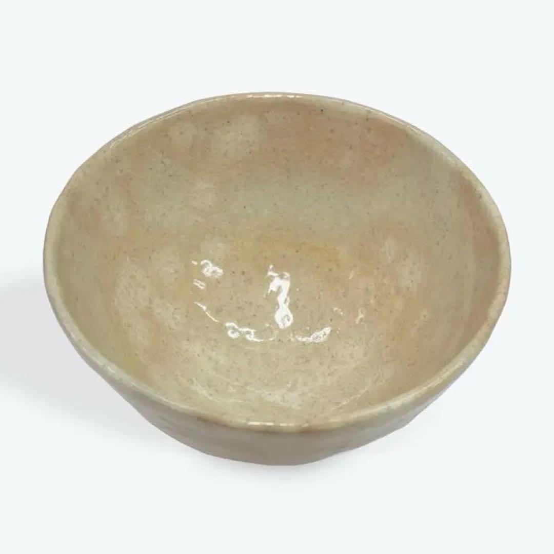 萩焼　萩白釉縁彩茶碗　茶道具　抹茶碗