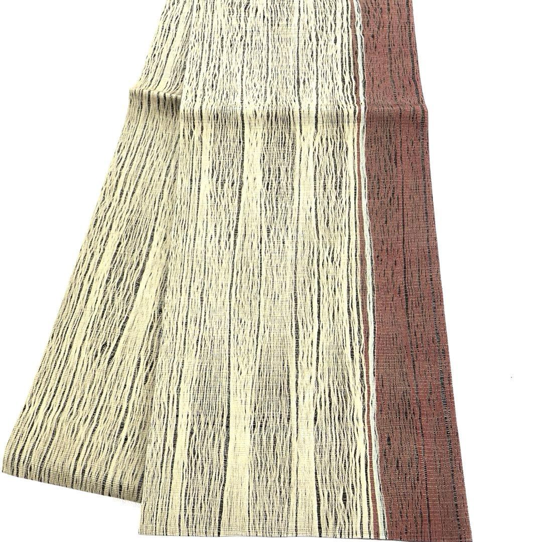 専用帯4661●小森草木染工房 小森久 草木染高級正絹両面全通リバーシブル京袋帯