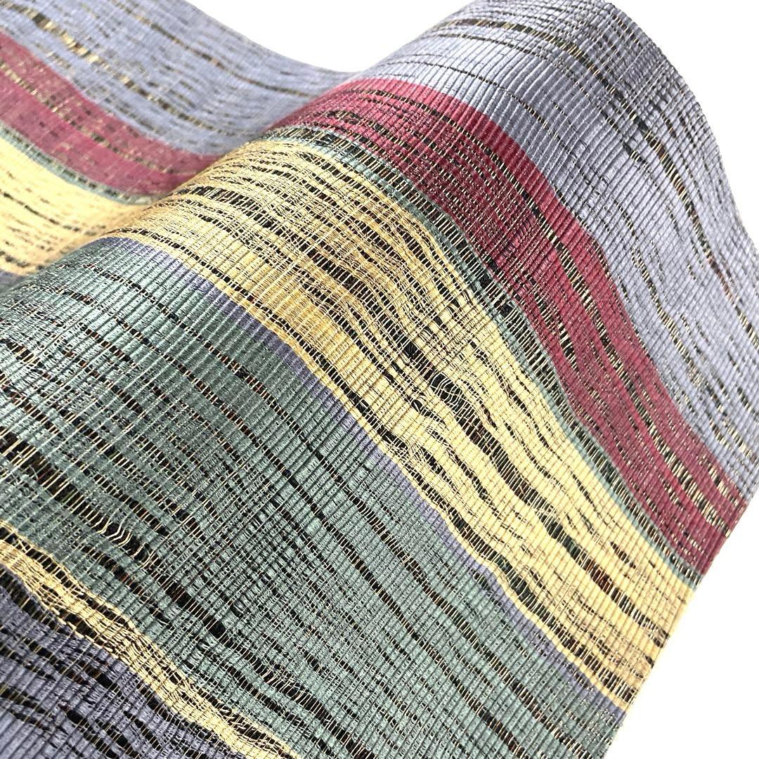 専用帯4661●小森草木染工房 小森久 草木染高級正絹両面全通リバーシブル京袋帯