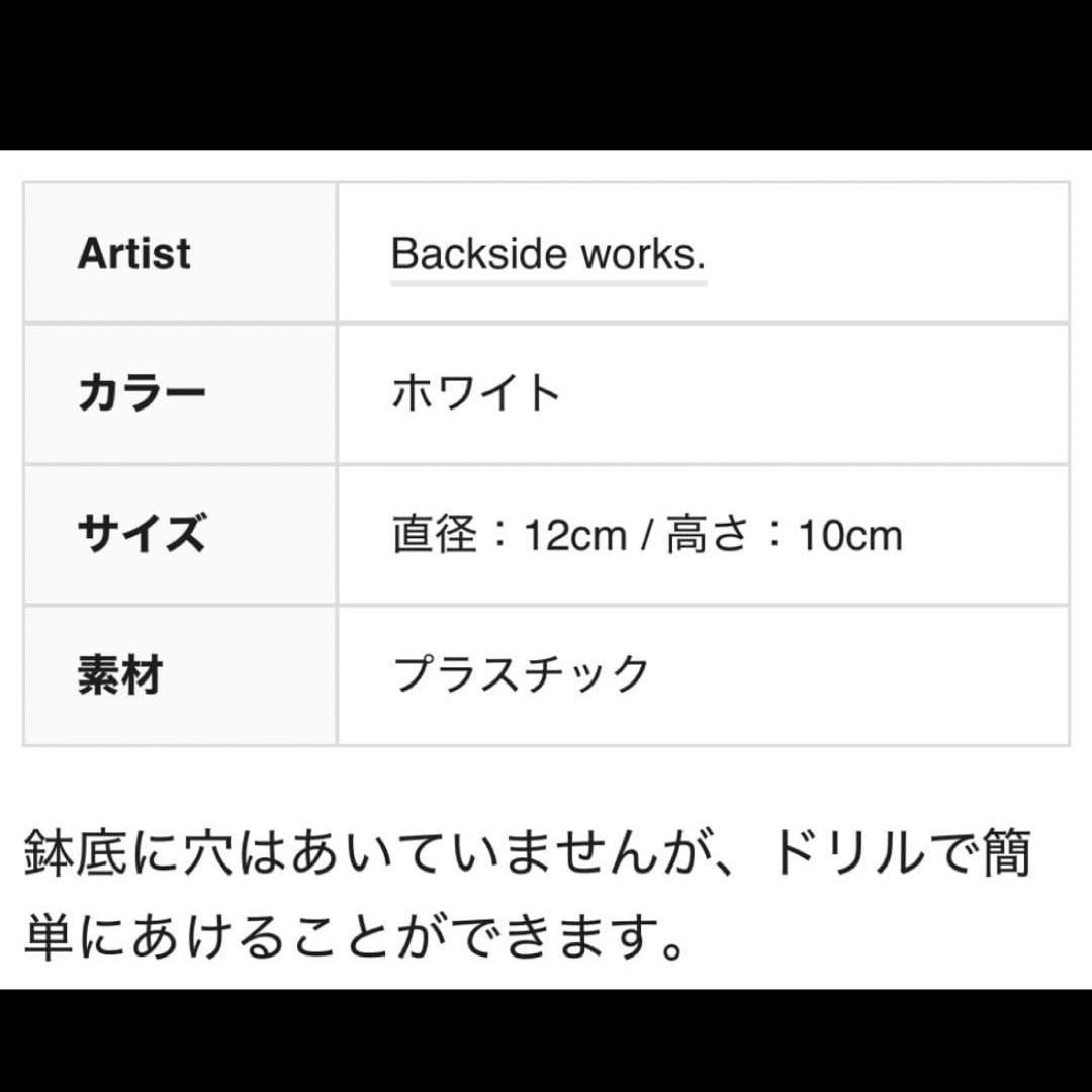 【限定品】　Backside works バックサイドワークス 鉢