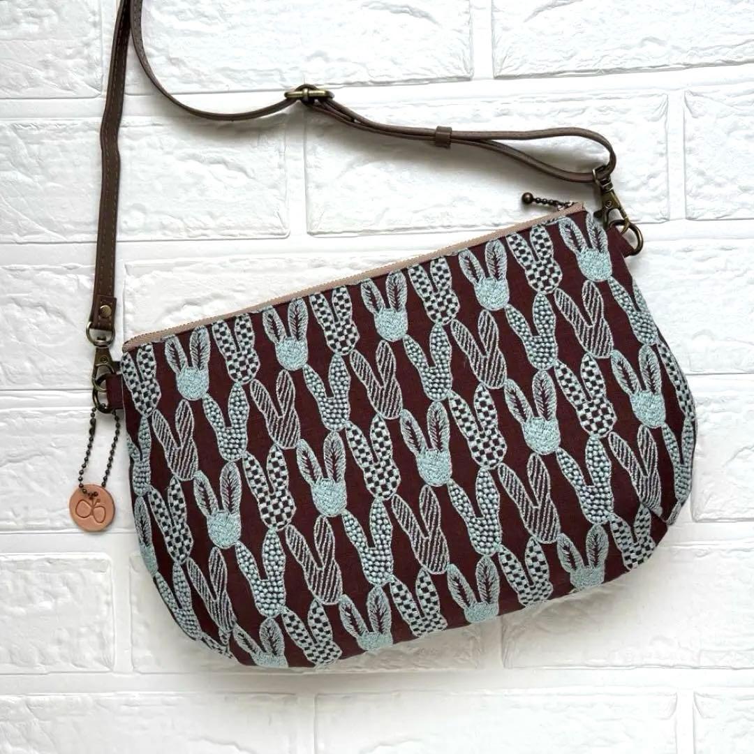 50731A ハンドメイド　ミナペルホネン　ショルダーバック