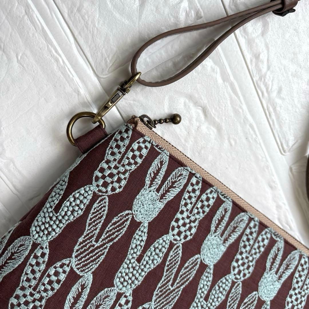 50731A ハンドメイド　ミナペルホネン　ショルダーバック