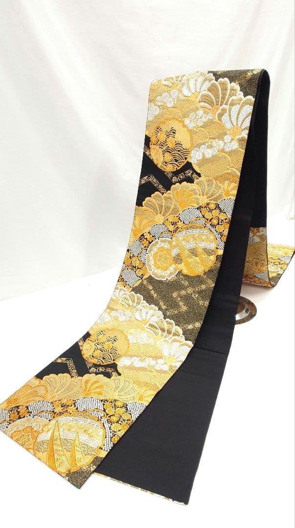 FN12093m 着物 振袖 正絹 袋帯 六通柄