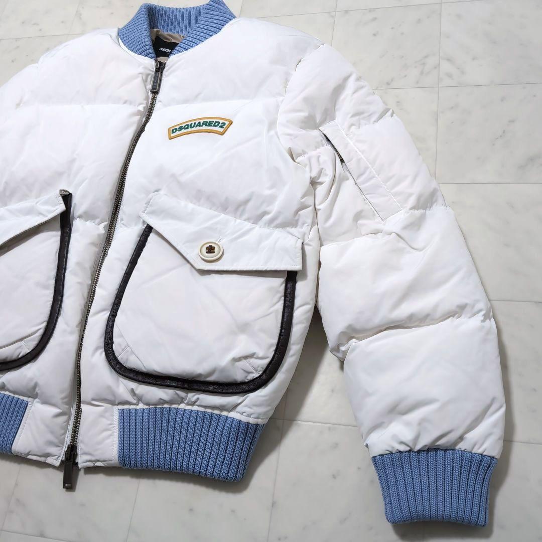 2023AW DSQUARED2 MA-1 ホワイトダウンジャケット