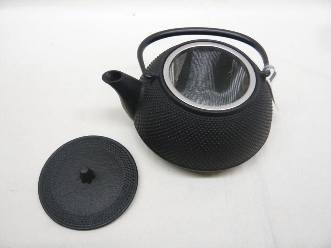 『鉄瓶兼用急須 5型新アラレ』満水650ml ガス・IH対応 南部鉄器 日本製