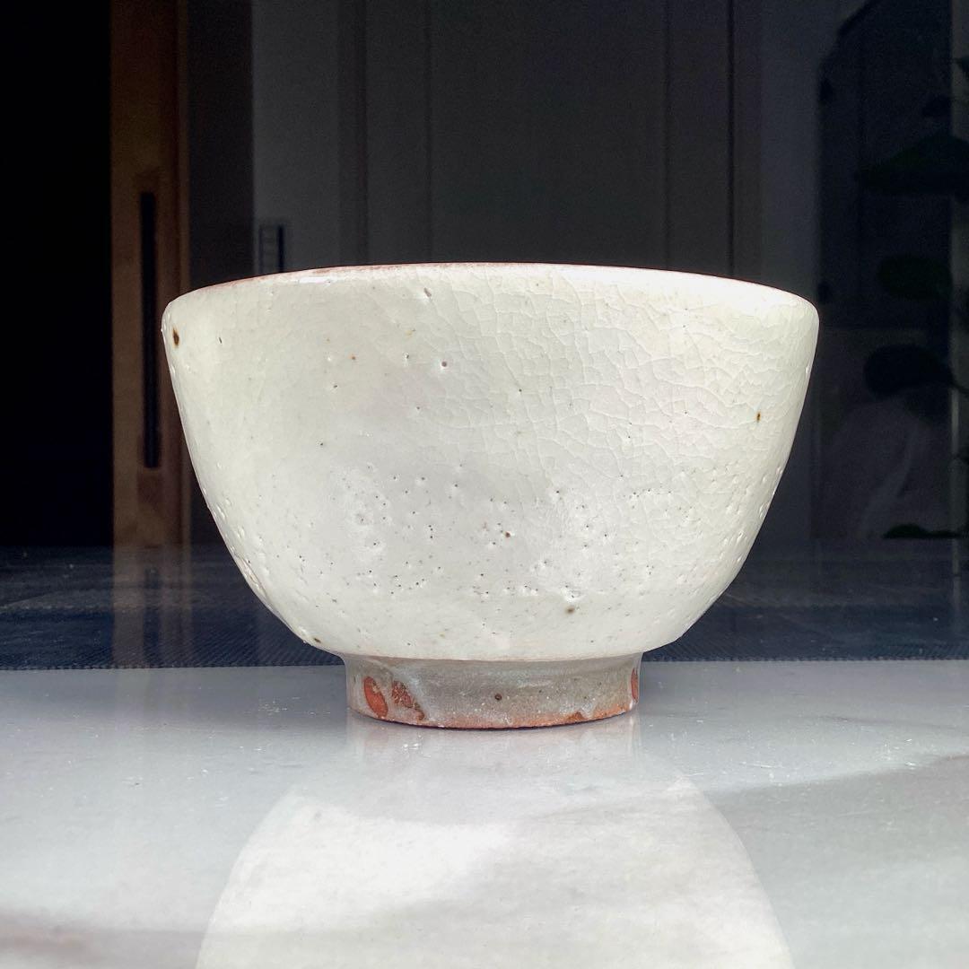 荒川武夫　虎溪山　水月窯　『鶴の絵』　汲出　抹茶茶碗　5客