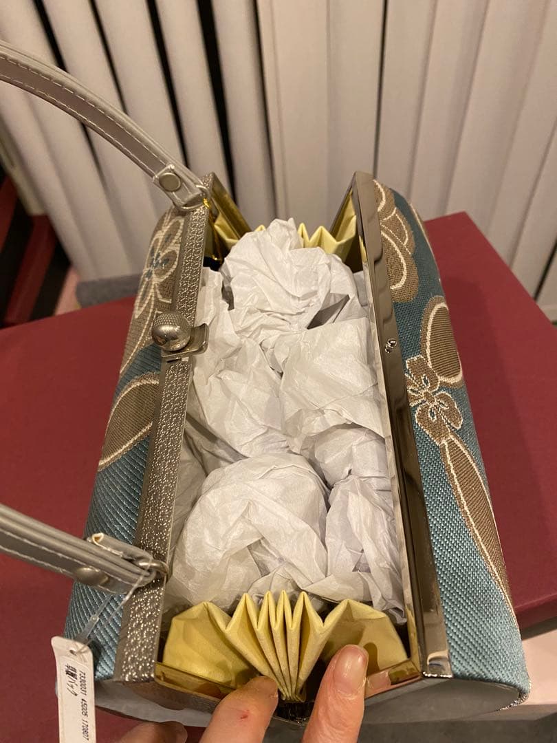 未使用 草履バッグセット 帯地 成人式 結婚式 振袖 卒業式 袴 くすみカラー