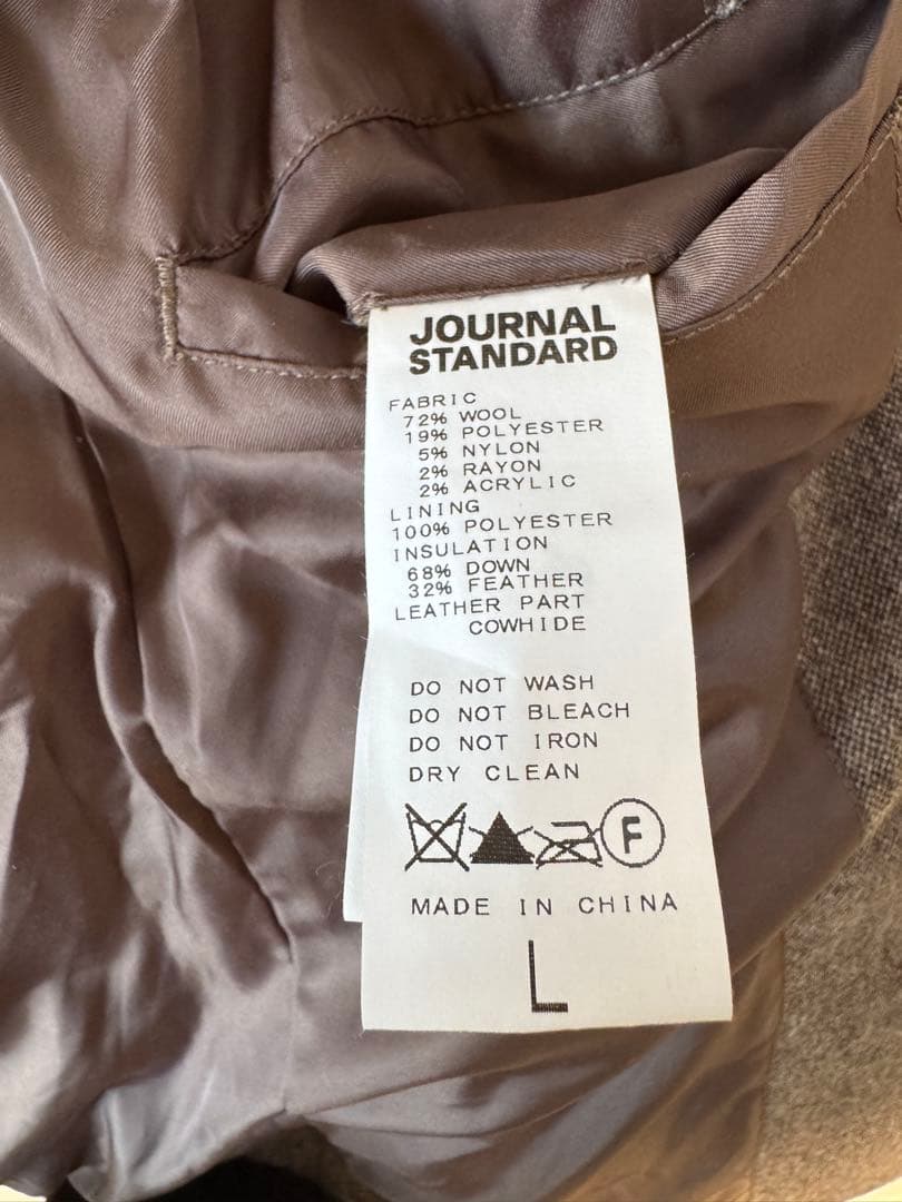 ジャーナルスタンダード　ダウンジャケット　サイズL