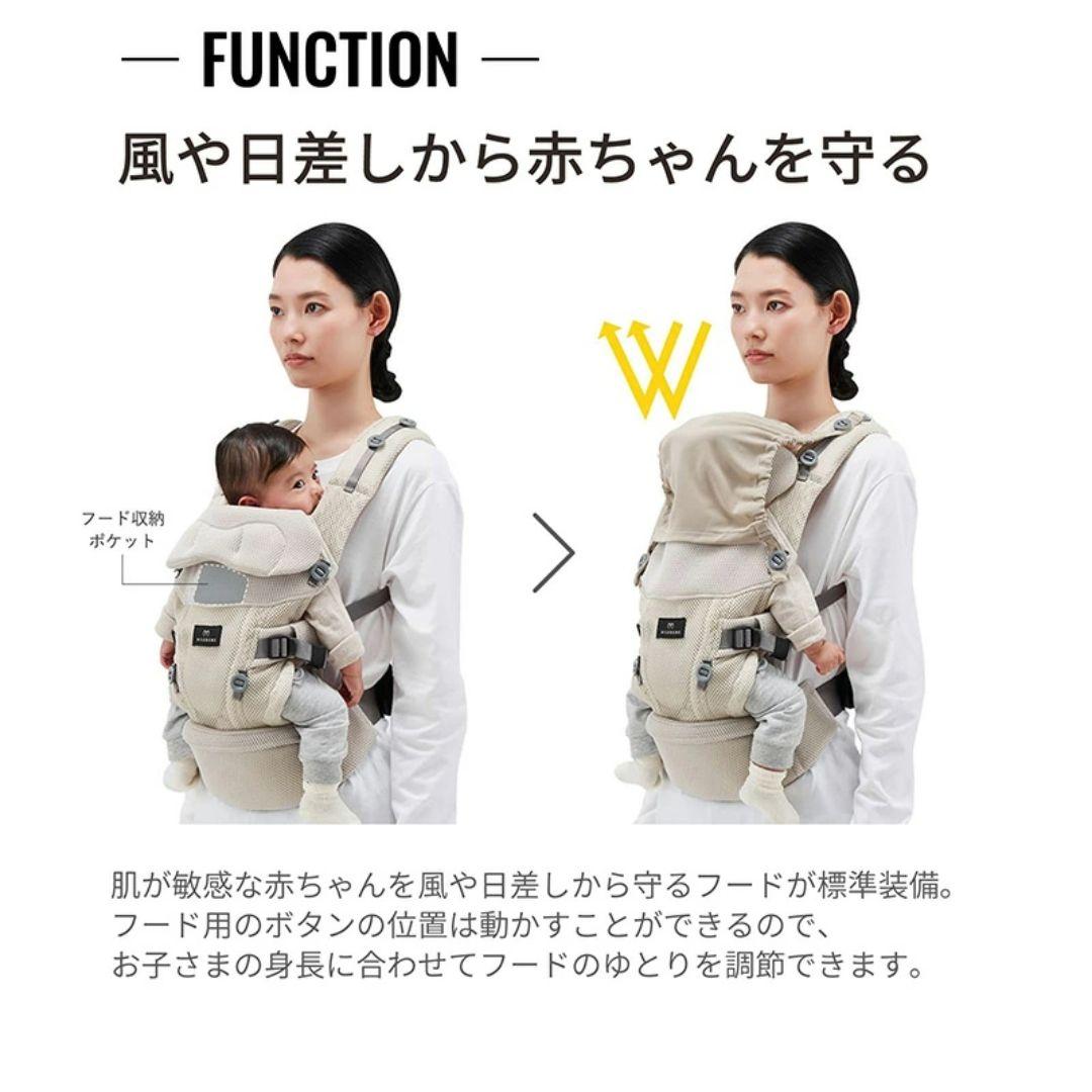 【新品・未開封】エールベベ ベビーキャリア スリー 抱っこ紐 ブラック