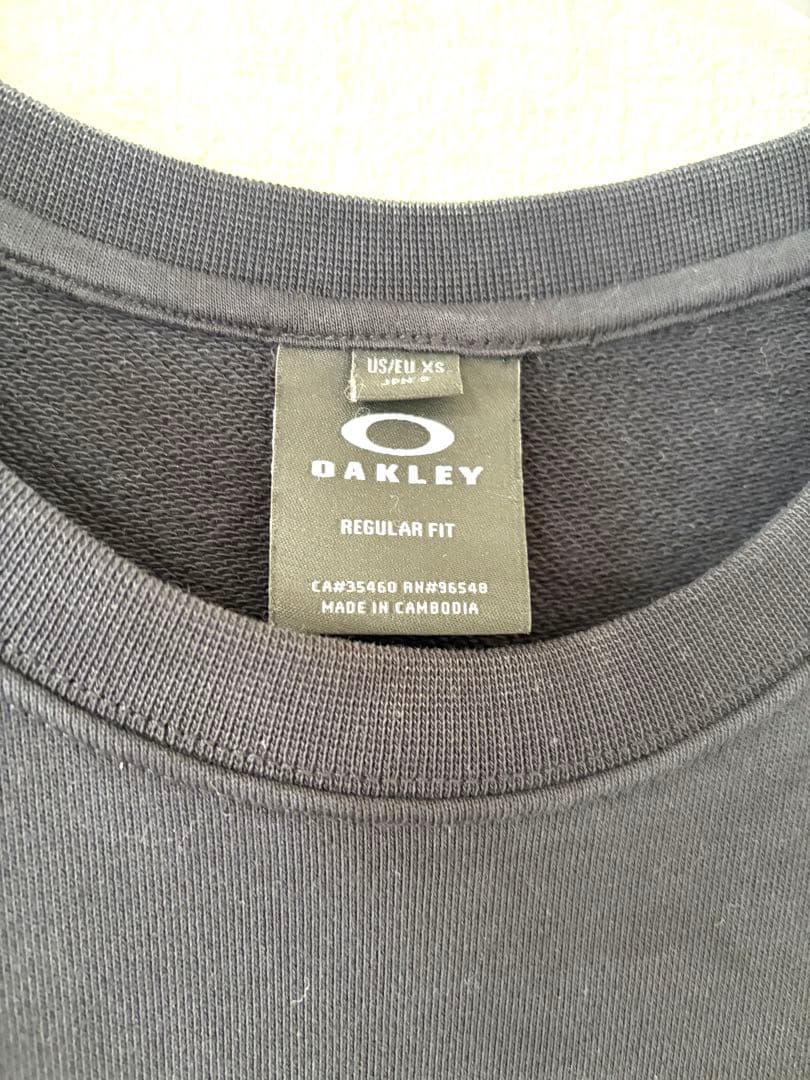 OAKLEY スウェット フレイムロゴ　黒