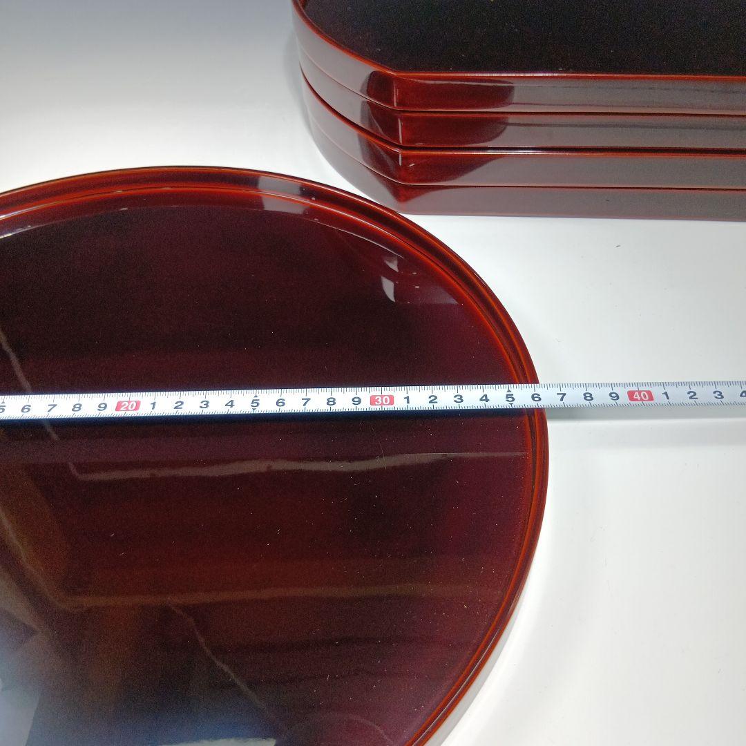 最終値下げ輪島塗　半月卓上膳　5枚　共箱