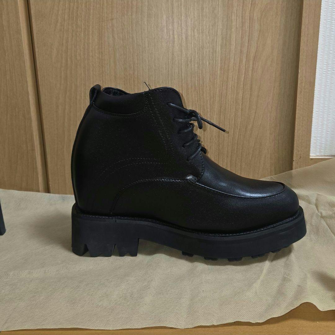 シークレットシューズ ブーツ 16cm ブラック コスプレ 革靴