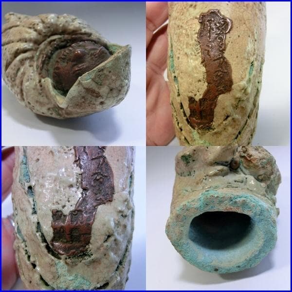 置物■古い時代物のだるま 達磨大師像 古萩土人形 時代物 骨董 希少(江戸期)■