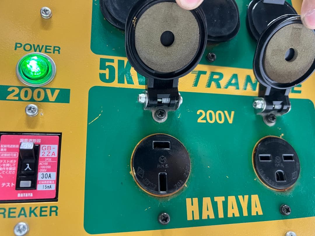 HATAYA ハタヤ HLV-05A トランス 5KVA 【中古品】81DD1