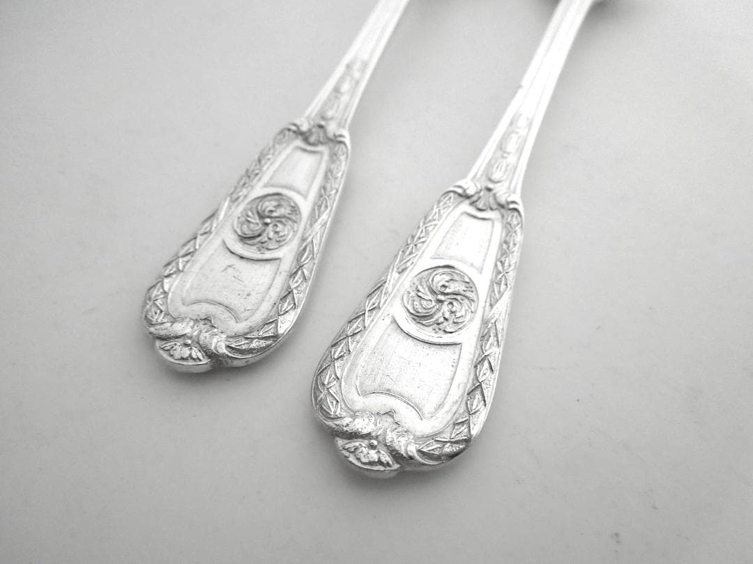 クリストフル　スターリングシルバースプーン2本セット　Christofle　純銀