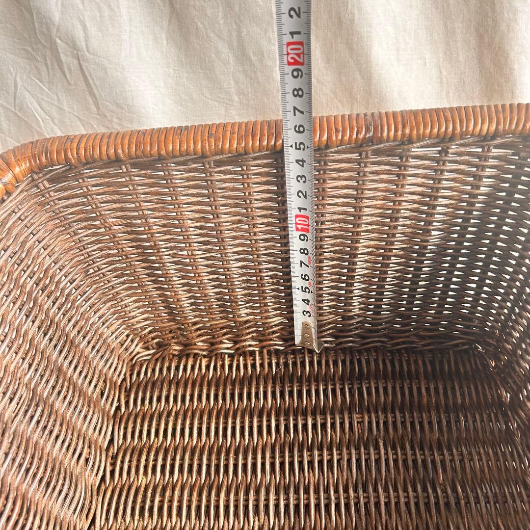 【新品】ラタンバスケット 4個セット おしゃれカゴ ブラック系