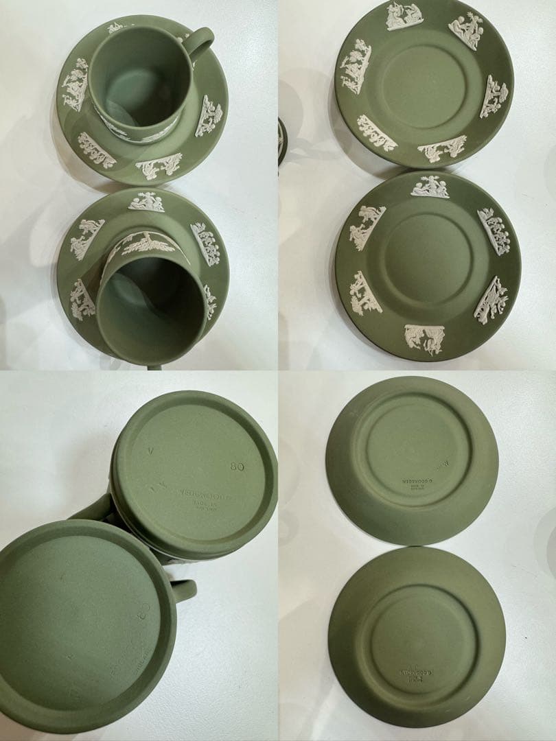 【希少】　ウエッジウッド　ジャスパーグリーン　6点セット