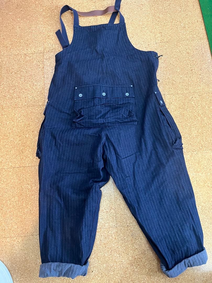 美品 Nigel Cabourn ネイバル ダンガリー 50 ネイビー ライブロ