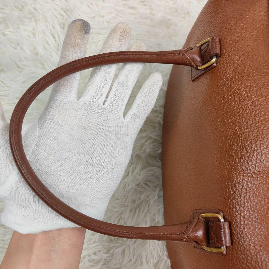 BURBERRY　ミニボストン　ノバチェック　2way ショルダー　シボ革　革