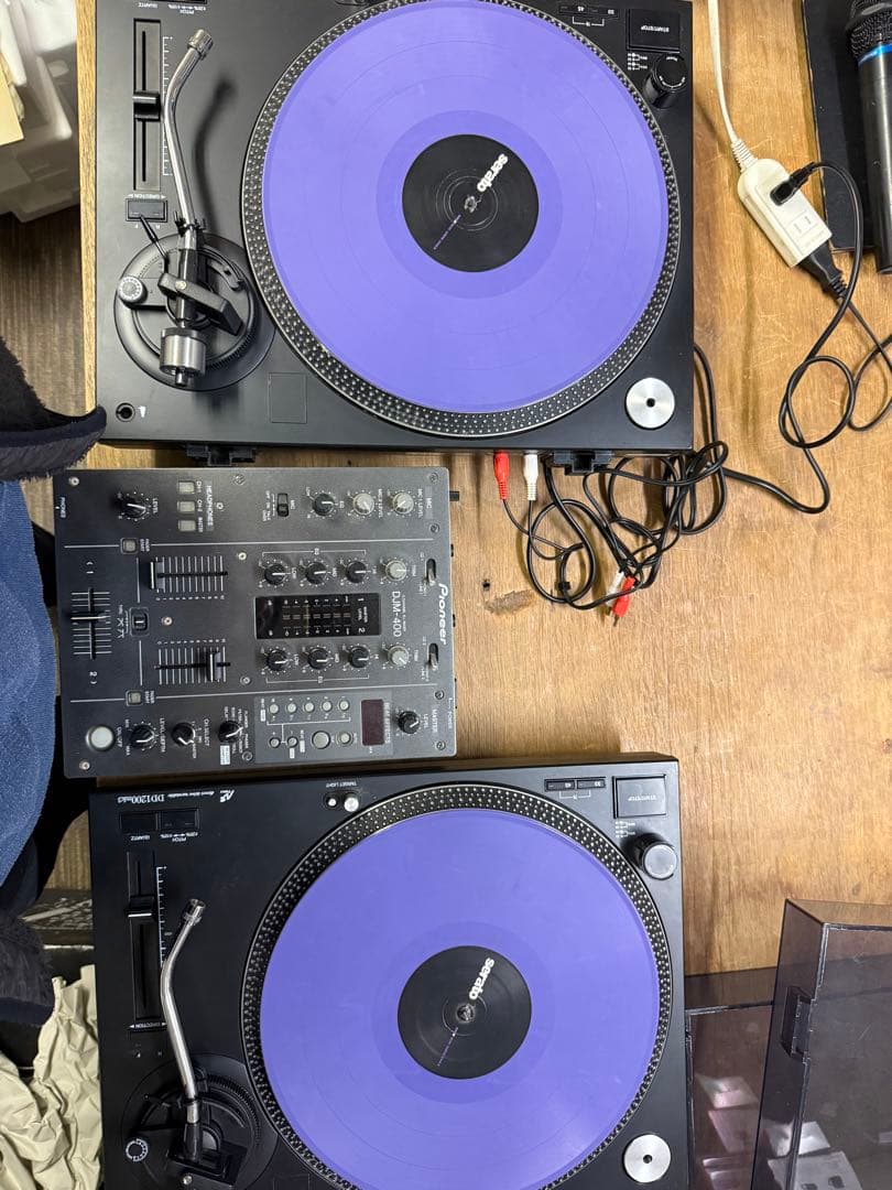 DJフルセットターンテーブル2台 DJM-400 Serato SL2動作確認済