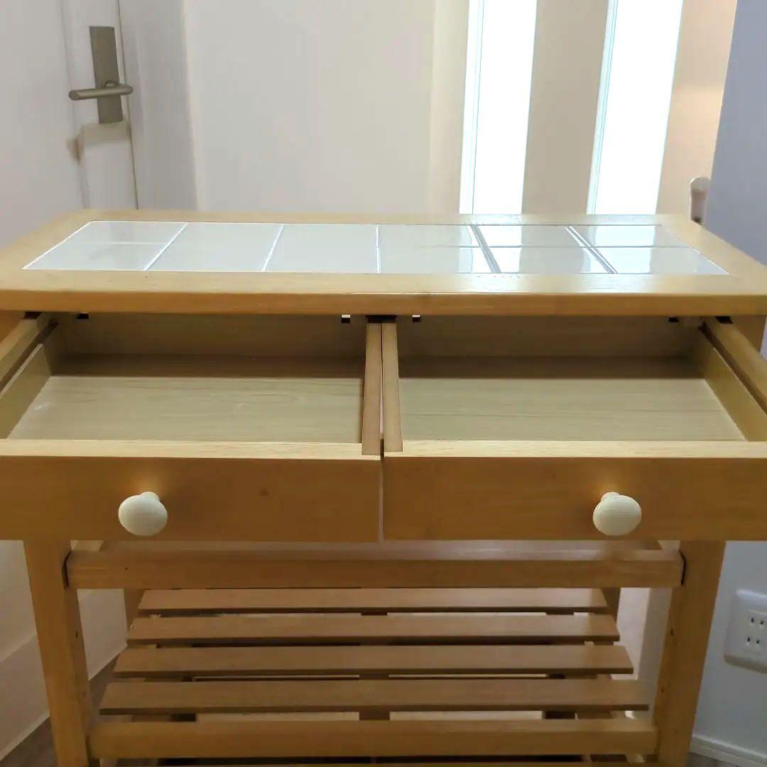 レ*ィ様 木製 ワゴン ナチュラル 北欧 カントリー