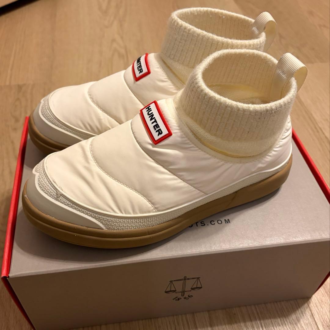 HUNTER ホワイト ブーツ