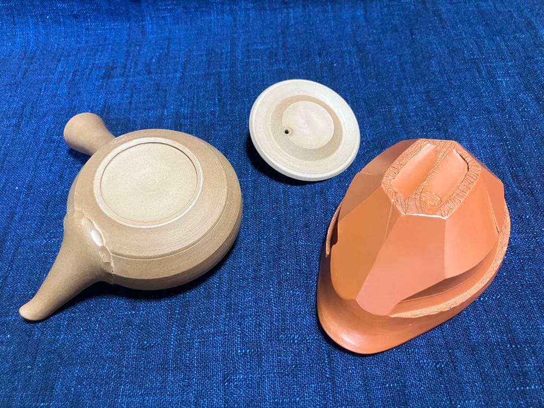 急須　石水　稲葉石水　茶注　常滑焼　煎茶　茶道具