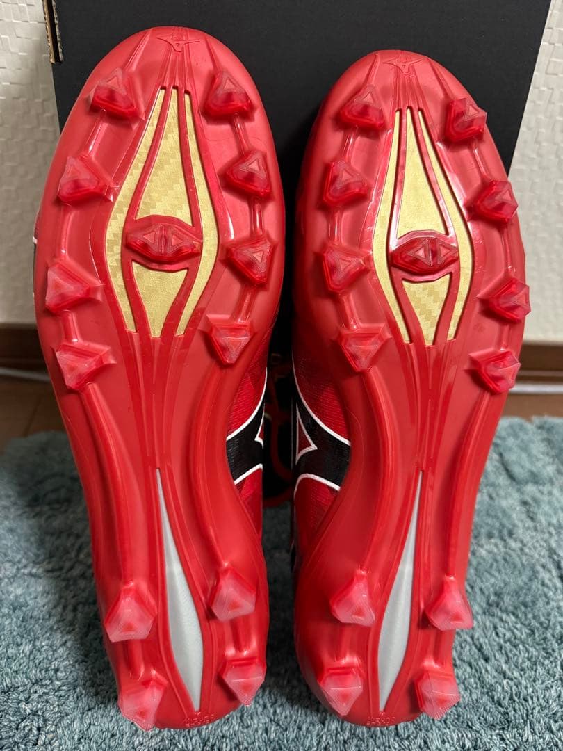 新品未使用 ミズノ アルファ2 JAPAN 28.0cm 赤 日本製