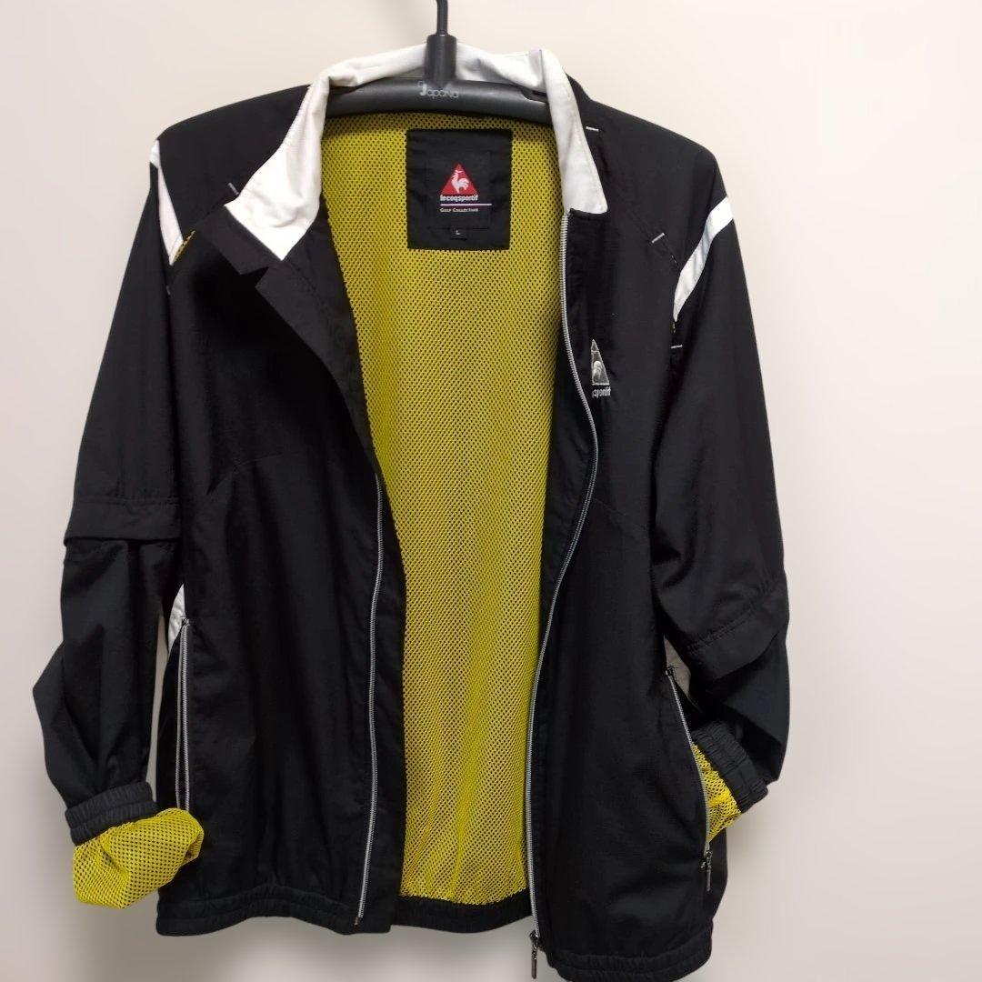 Le coq sportif 　透湿防水機能 裏メッシュ、肘と膝ジッパーで七分に