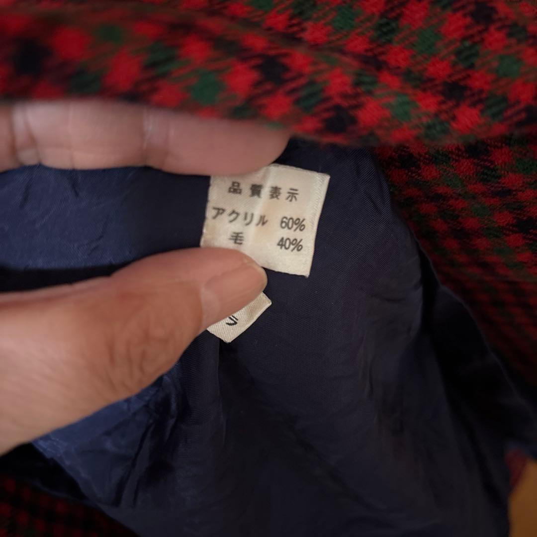 Familiar チェック柄 マタニティドレス 2点セット 古着　レトロ