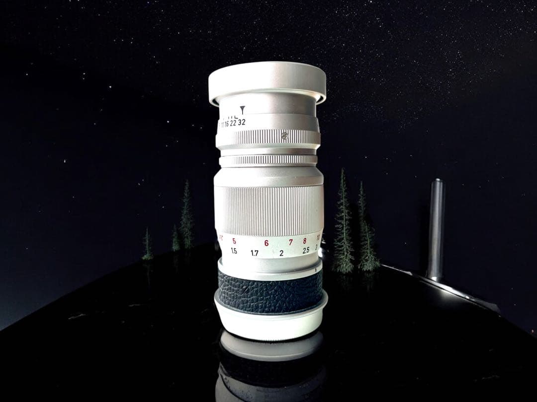 【OH済&ライカ&希少】エルマー90㎜　後期メートル/フィート併記型