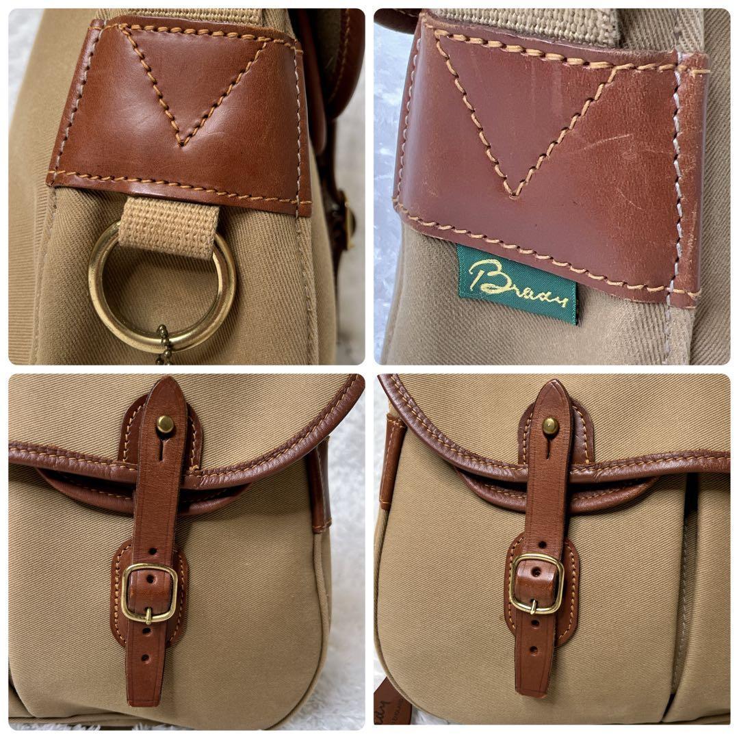 BRADY アリエルトラウト キャンバス 革 メッセンジャー ショルダーバッグ