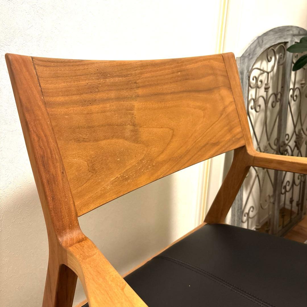 time&style ナイトフライ ラウンジチェア　ウォルナット　アームチェア①