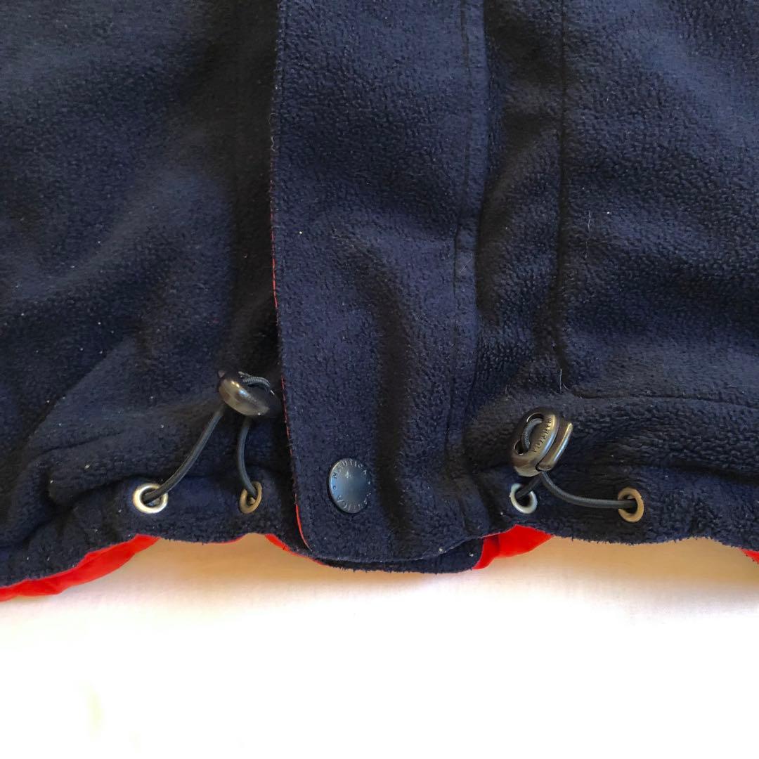 NAUTICA 00s ナイロン フリース リバーシブル ジャケット