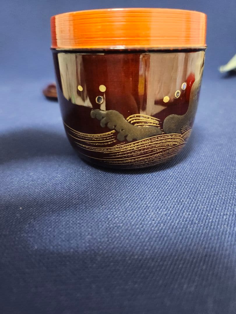 棗　 珠光　波　一星　共箱　茶道具