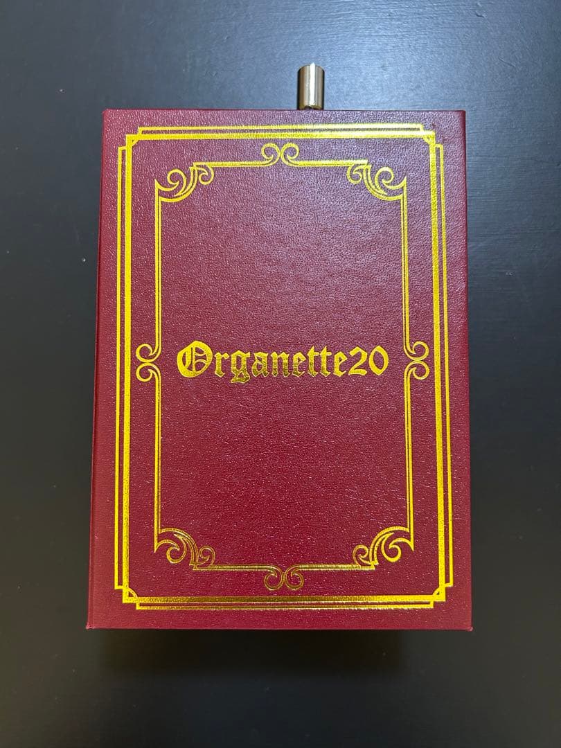 【オルゴール堂】20弁 BOOK型 手回しオルガニート /Organette20