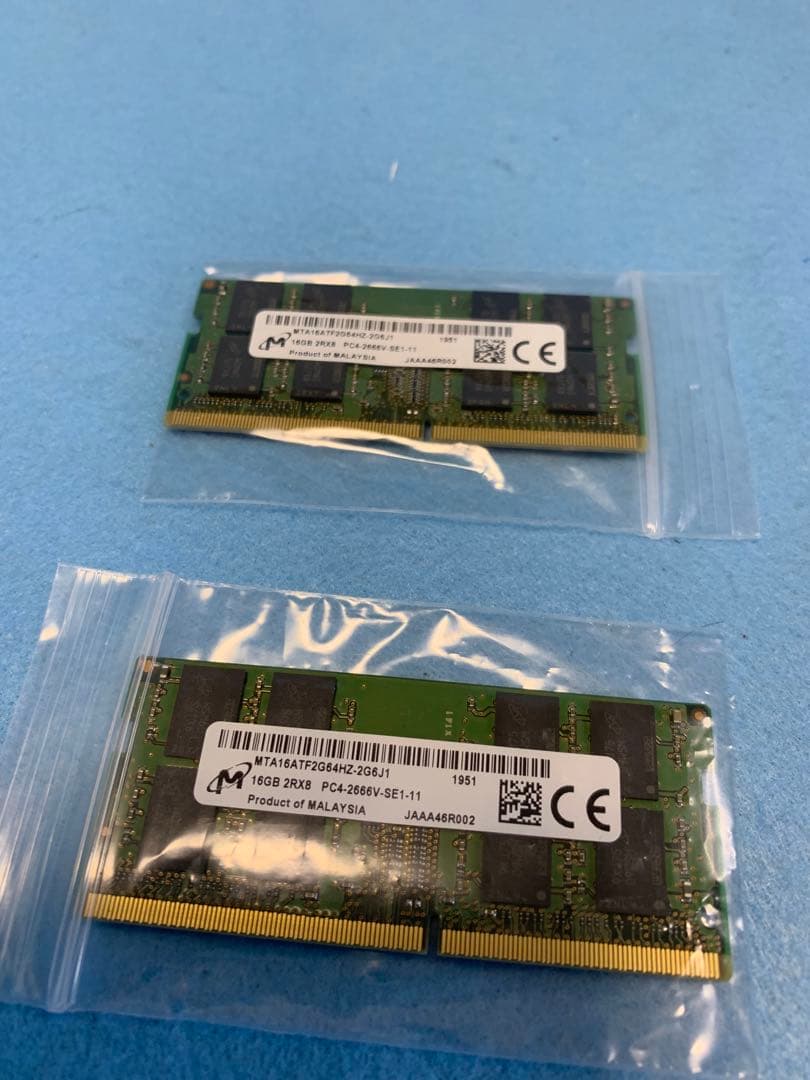 CRUCIAL(Micron)/DDR4-2666/16GB×2枚/合計32GB