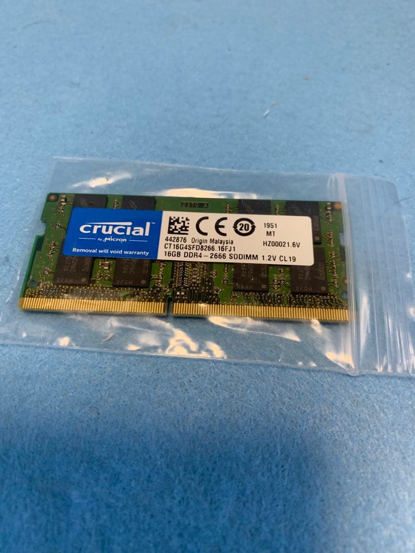 CRUCIAL(Micron)/DDR4-2666/16GB×2枚/合計32GB