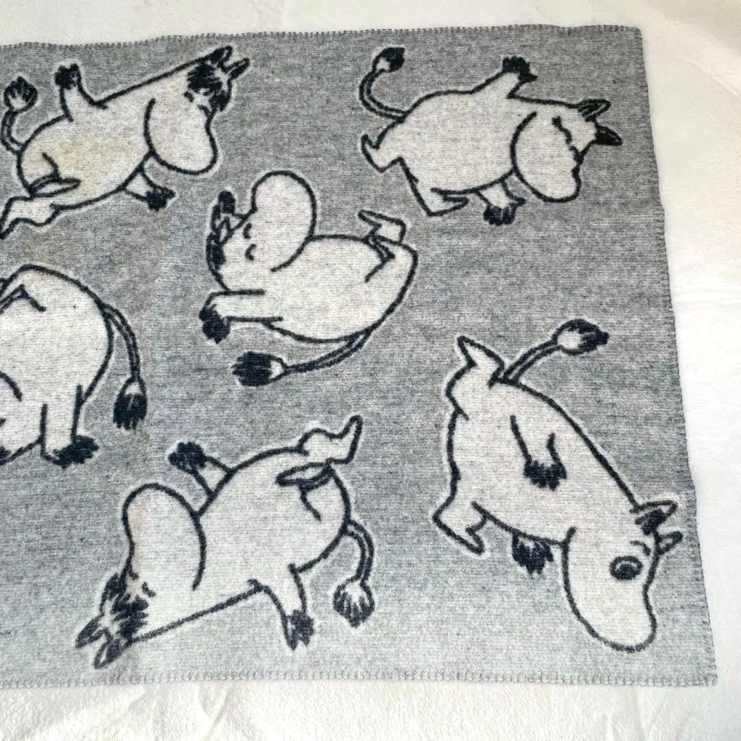 激レア✨北欧KLIPPAN ムーミンブランケット　毛布　膝掛け動物　大きい
