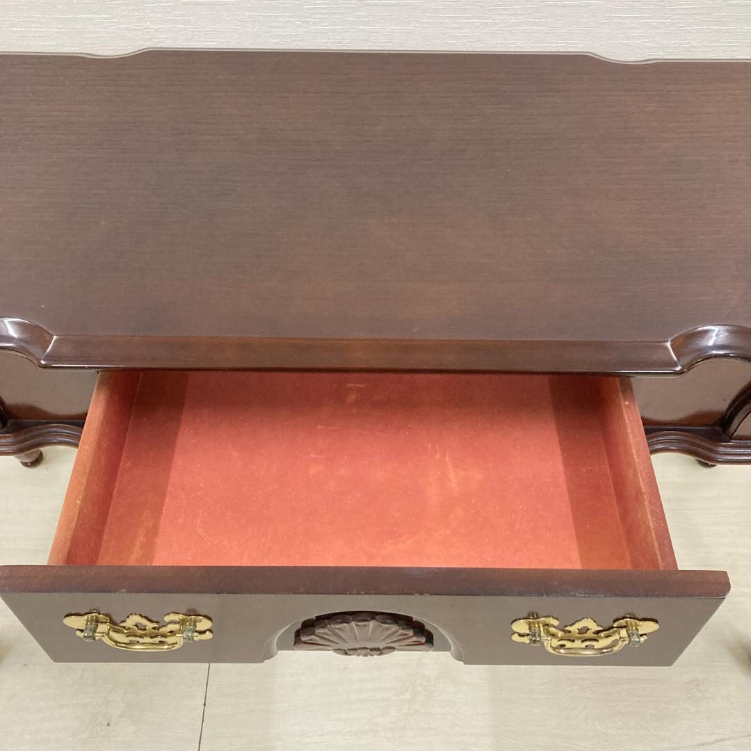 猫脚　コンソール　デスク　机　クラシック　アンティーク調