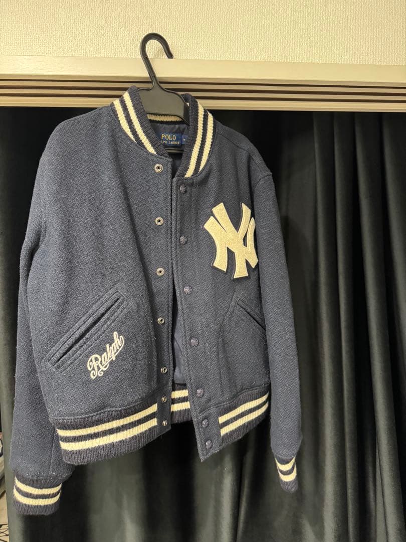 M*I様 ポロラルフローレン 希少! ヤンキース スタジャン Lネイビー 202