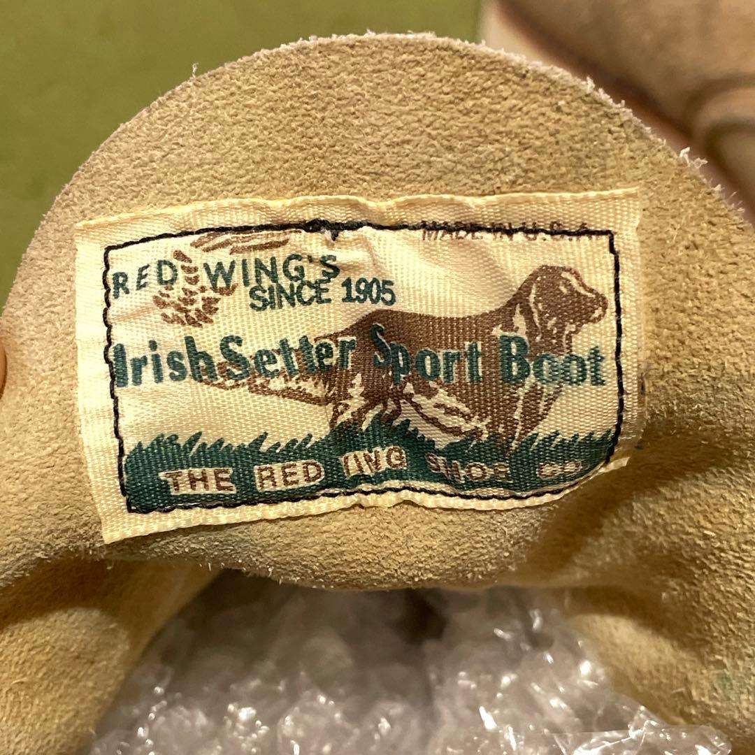 90s箱有★REDWING8173★スウェードアイリッシュセッター★犬タグ★9E