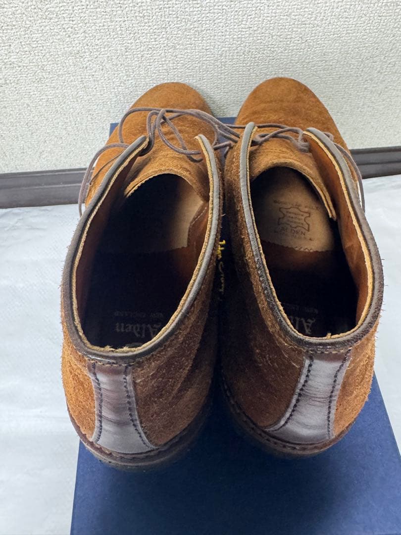 ALDEN オールデン 革靴 スウェード7.5 B/D 約25.5cm 箱 袋付