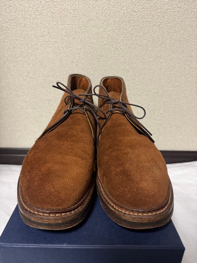 ALDEN オールデン 革靴 スウェード7.5 B/D 約25.5cm 箱 袋付