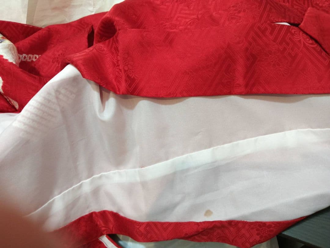 タイムセール　銀座　高級　七五三セット　赤 　絹着物　小物